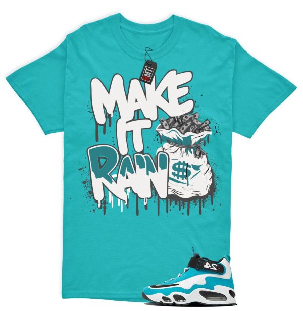 Air Griffey Max 1 Aquamarine Teal Aqua Matching Shirt, Make It Rain Jezsport.com