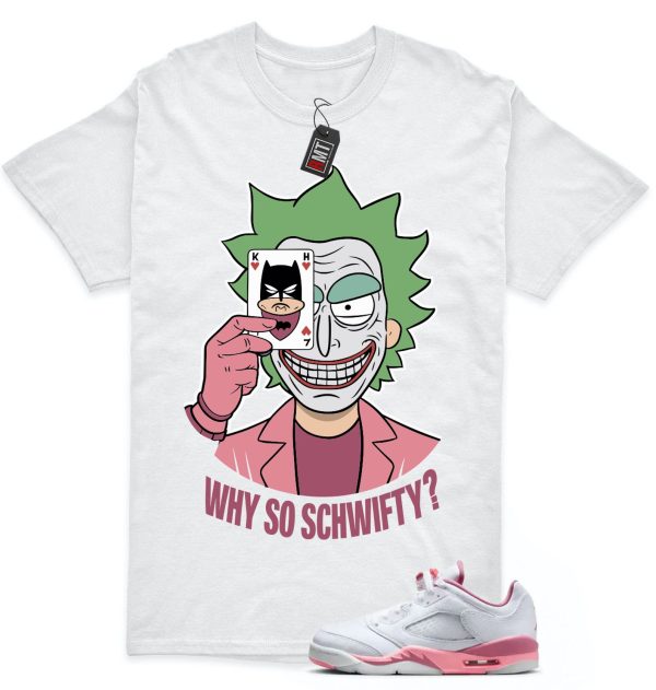 Jordan 5 Low GS Desert Berry White Coral Match T-shirt, Why So Schwifty Jezsport.com