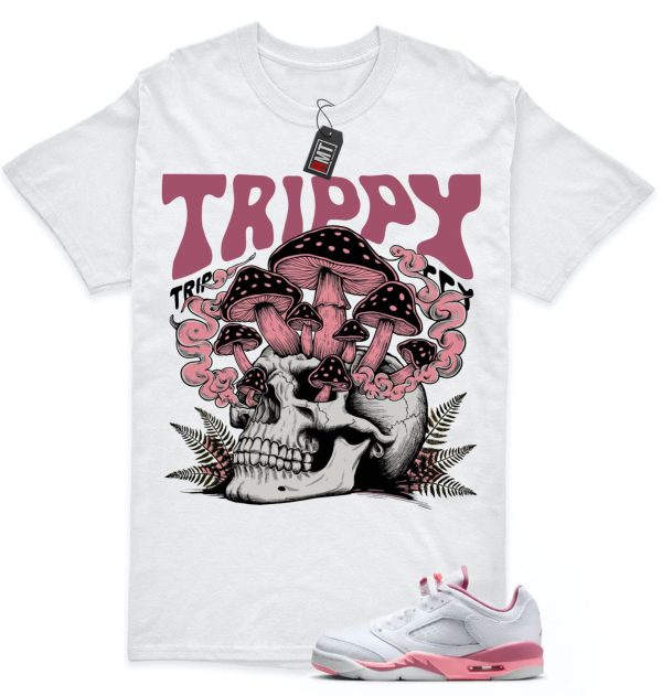 Jordan 5 Low GS Desert Berry White Coral Match T-shirt, Trippy Jezsport.com