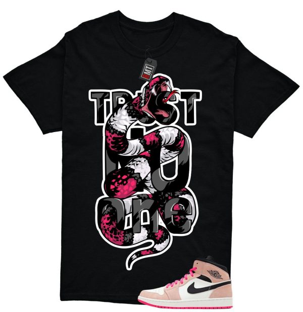 Jordan 1 Mid SE Crimson Tint Hyper Pink Match T-shirt, Trust No One Jezsport.com