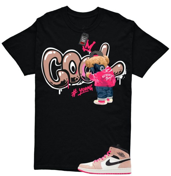 Jordan 1 Mid SE Crimson Tint Hyper Pink Match T-shirt, Cool Jezsport.com