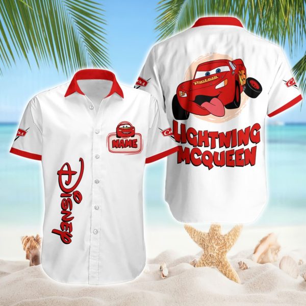 Lightning Mcqueen Hawaiian Shirt, Cars Summer Vacation Button Shirt, Summer For Men and Women Jezsport.com