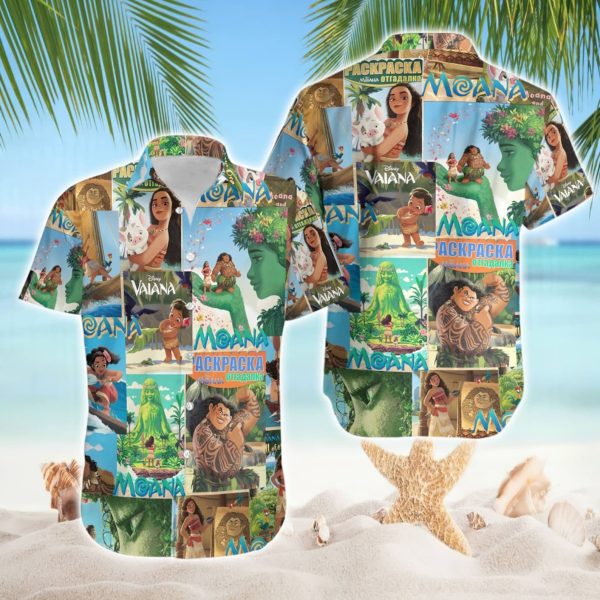 Moana Movie Hawaiian Shirts, Princess Moana Tropical Hawaiian Shirt, Summer For Men and Women Jezsport.com