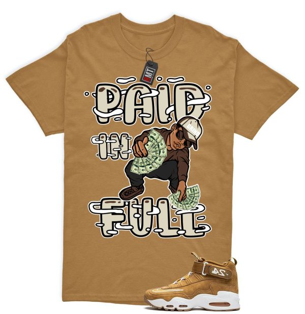 Air Griffey Max 1 Wheat Gold Matching T-shirt, Paid In Full Tee Match Wheat Griffey Sneaker Jezsport.com