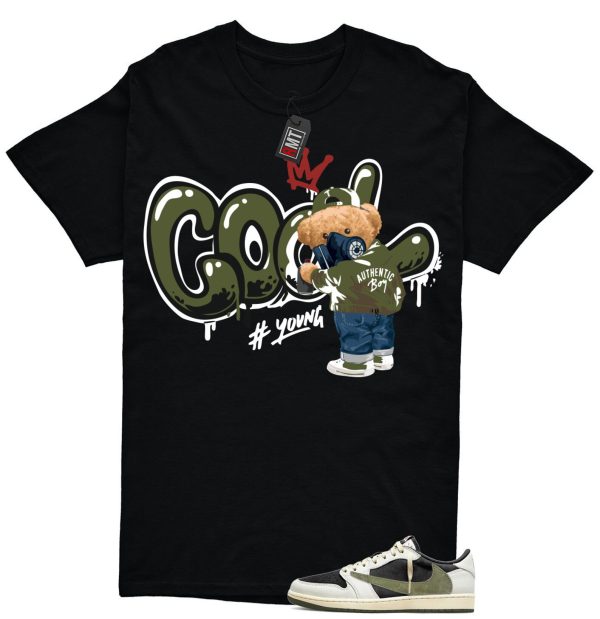 Jordan 1 Retro Low OG SP Travis Scott Olive Match T-shirt, Cool Bear Jezsport.com