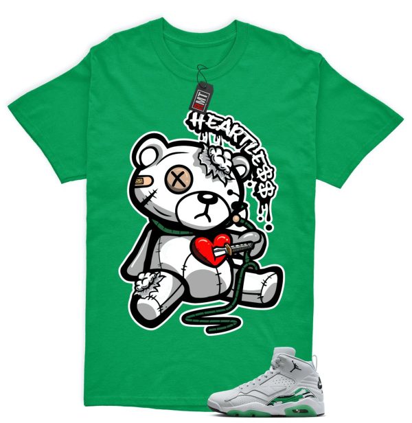 Jordan MVP Lucky Green Pure Platinum White Match T-shirt, Heart Less Jezsport.com