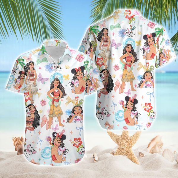 Princess Moana Coquette Hawaii Shirt, Disneyland Princess Hawaii Shirt, Summer For Men and Women Jezsport.com