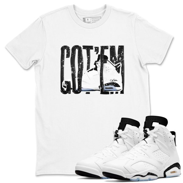 Wiggling Gotem Unisex Shirts To Match Jordans 6s White Black Jezsport.com