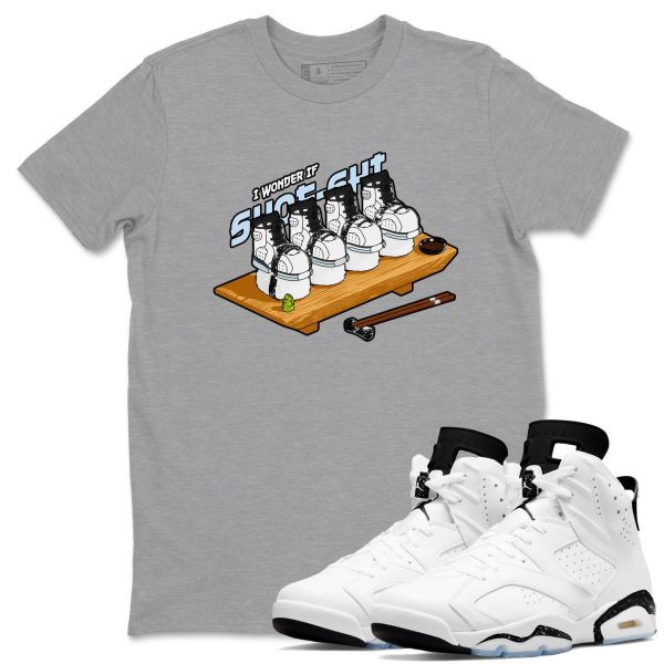 Shoe Shi Unisex Shirts To Match Jordans AJ6 White Black Jezsport.com