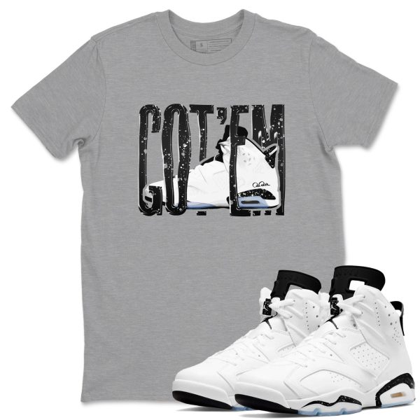 Wiggling Gotem Unisex Shirts To Match Jordans 6s White Black Jezsport.com