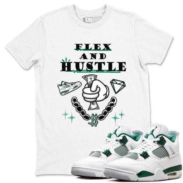 Flex And Hustle Unisex Shirts To Match Jordans 4s Oxidized Green Jezsport.com