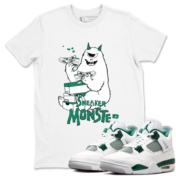 Sneaker Monster Unisex Shirts To Match Jordans 4s Oxidized Green Jezsport.com