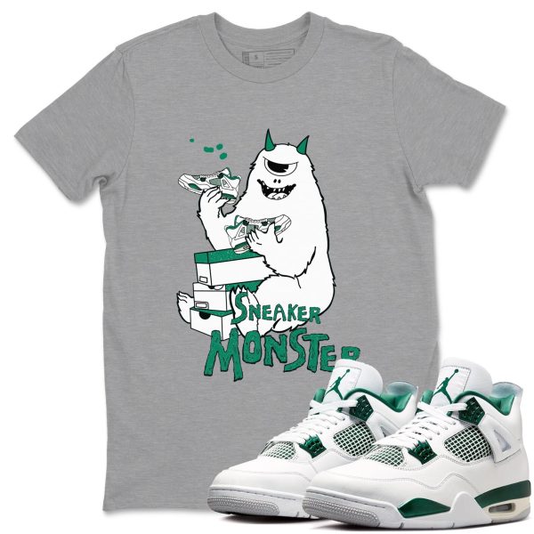 Sneaker Monster Unisex Shirts To Match Jordans 4s Oxidized Green Jezsport.com