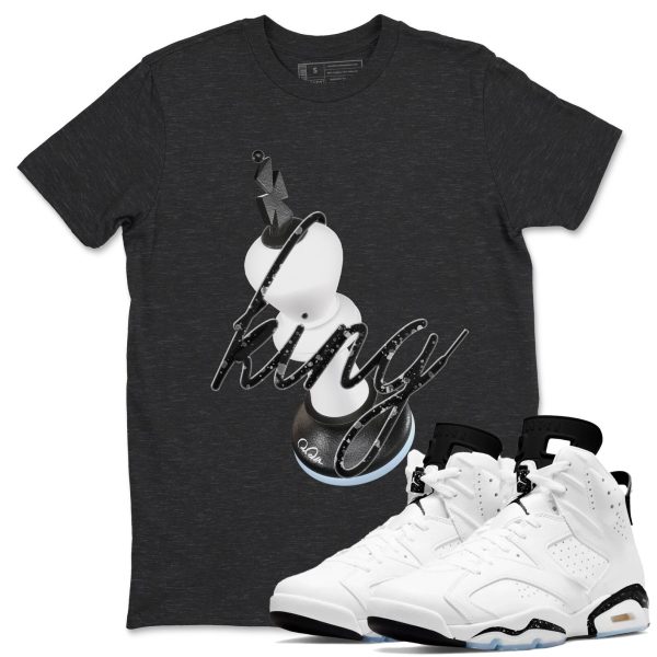 3D King Unisex Shirts To Match Jordans 6s White Black Jezsport.com