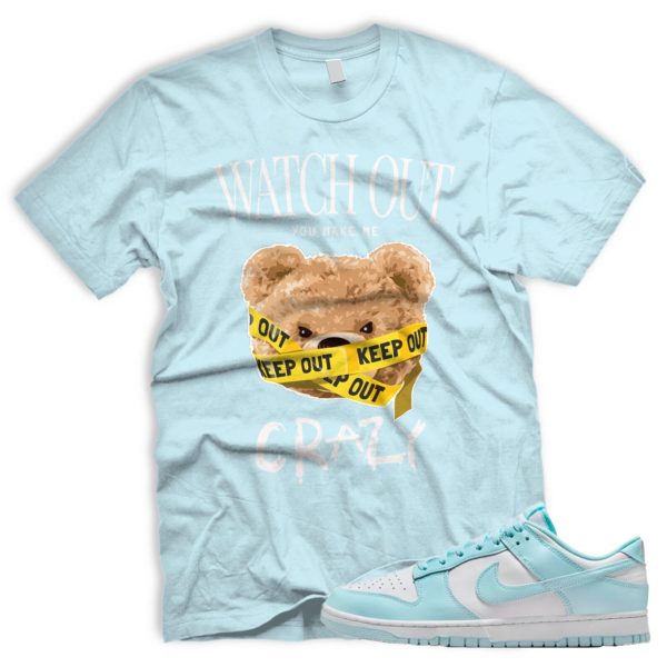 CRAZY T Dunk Low Glacier Blue White Retro N Custom Shirt Jezsport.com