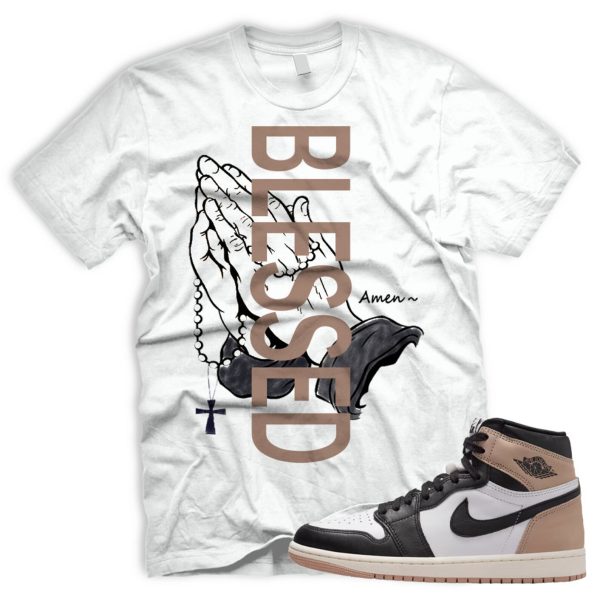 BLSSDHNDS Air J 1 Latte OG Retro High Black White Legend Medium Brown 2024 AJ Se 1 T-shirt Match Sneaker Jezsport.com