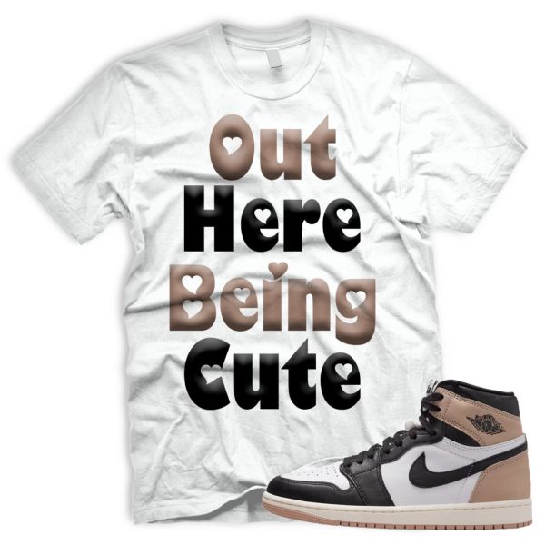 CUTE Air J 1 Latte OG Retro High Black White Legend Medium Brown 2024 AJ Se 1 Tshirt Match Sneaker Jezsport.com