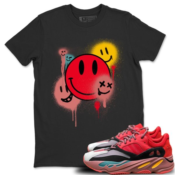 Smile Painting Unisex Shirts To Match Jordans Yeezys 700 HiUnisex Shirts To Match JordansRes Red Jezsport.com