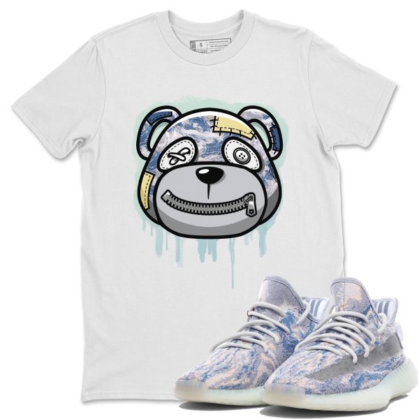 Bear Face Unisex Shirts To Match Jordans Yeezys 350 MX Blue Jezsport.com