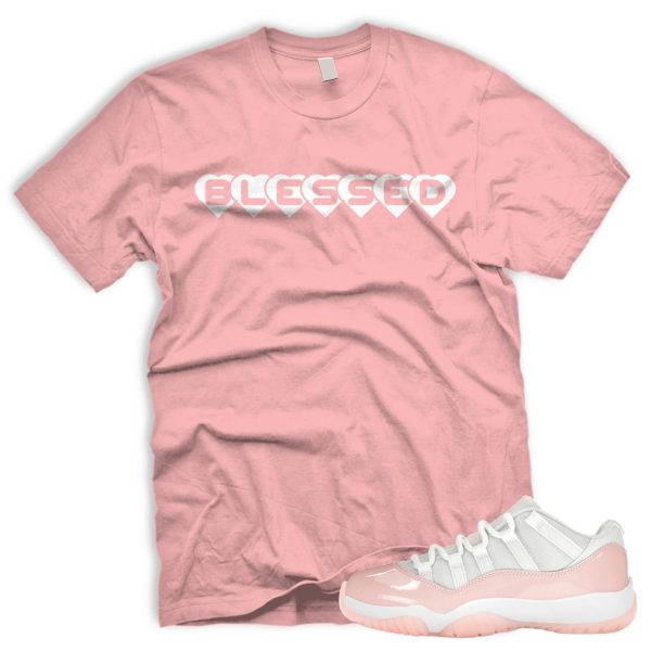 BLSSDHRTS Air J 11 Retro Low Legend Pink White Tshirt Match Sneaker Jezsport.com