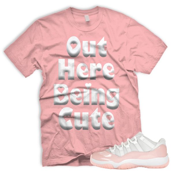 CUTE Air J 11 Retro Low Legend Pink White Tshirt Match Sneaker Jezsport.com