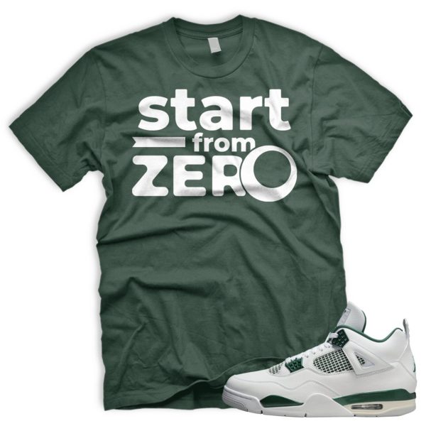 FROMZERO Air J 4 Retro Oxidized Green White Tshirt Match Sneaker Jezsport.com