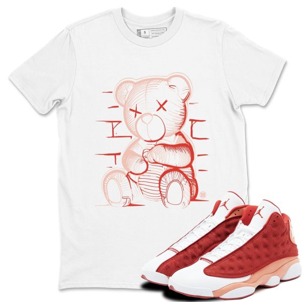 Neon Bear Unisex Sneakerhead Shirts To Match Jordans AJ13 Dune Red Jezsport.com