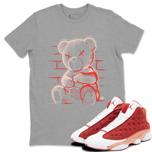 Neon Bear Unisex Sneakerhead Shirts To Match Jordans AJ13 Dune Red Jezsport.com