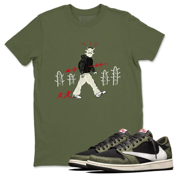 Cactus Man Unisex Sneakerhead Shirts To Match Jordans AJ1 Black Olive Jezsport.com