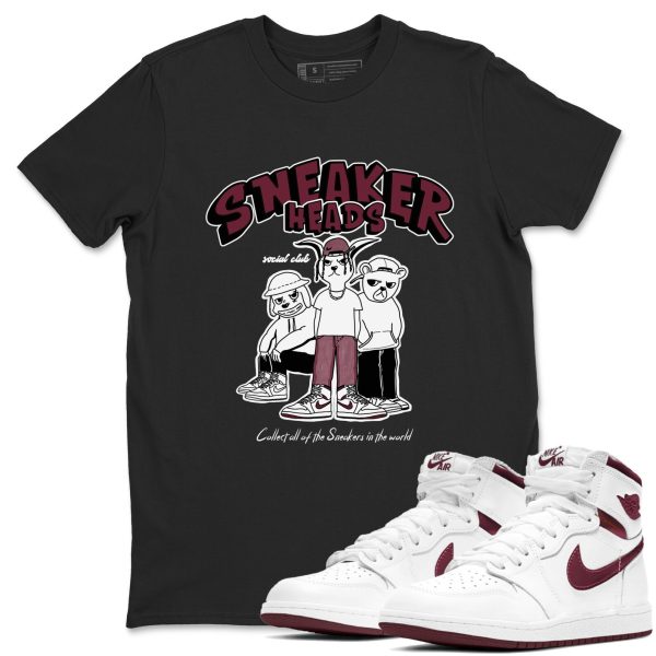 Sneakerheads Social Club Unisex Sneakerhead Shirts To Match Jordans AJ1 Retro Metallic Burgundy Jezsport.com