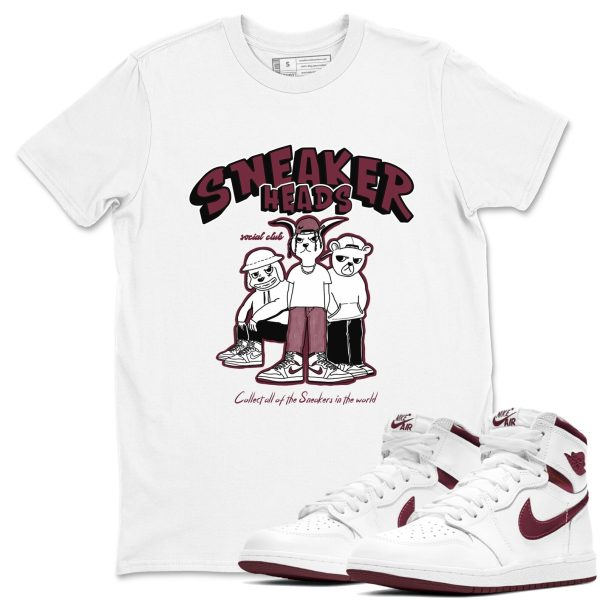 Sneakerheads Social Club Unisex Sneakerhead Shirts To Match Jordans AJ1 Retro Metallic Burgundy Jezsport.com