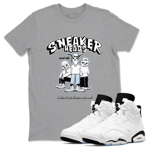 Sneakerheads Social Club Unisex Sneakerhead Shirts To Match Jordans AJ6 Retro White Black Jezsport.com