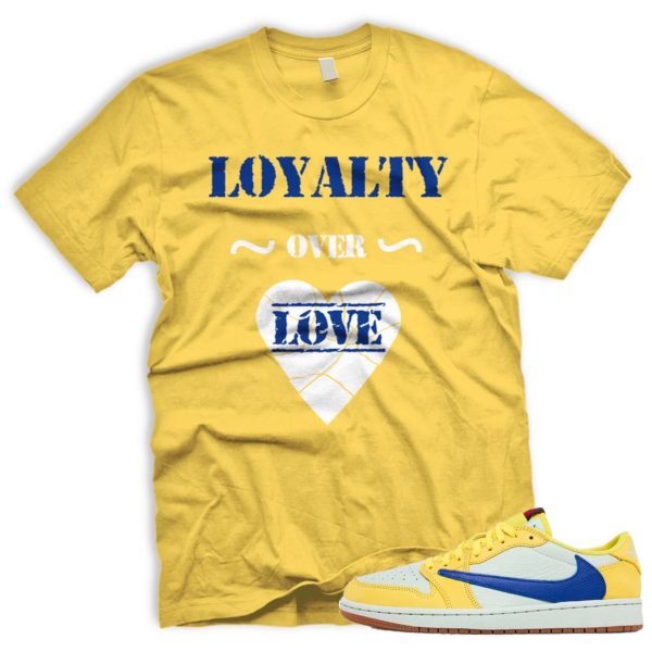 LOVERL Air J 1 Canary OG Retro Low Racer Blue Light Silver White 2024 AJ 1 Travis T-shirt Match Sneaker Jezsport.com