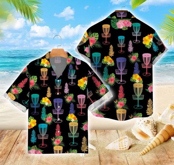 Tropical Disc Golf Hawaiian Shirt, Flying Disc Hawaiian Shirt, Summer Shirt For Men and Women Jezsport.com