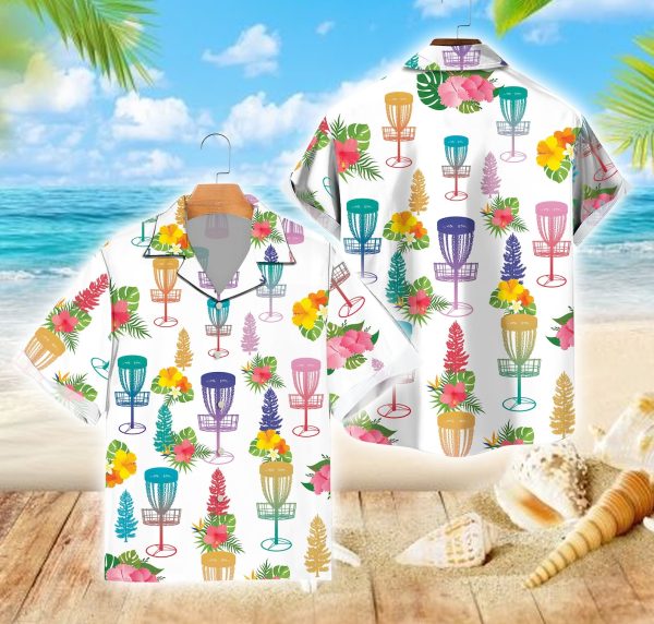 Tropical Disc Golf Hawaiian Shirt, Flying Disc Hawaiian Shirt, Summer Shirt For Men and Women Jezsport.com