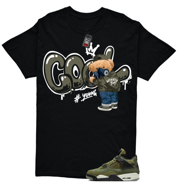 Jordan 4 Retro SE Craft Medium Olive Match T-shirt, Cool Bear Jezsport.com