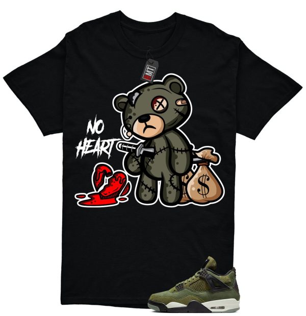 Jordan 4 Retro SE Craft Medium Olive Match T-shirt, No Heart Jezsport.com