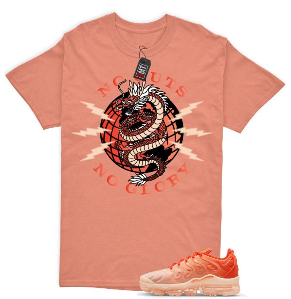 Vapormax Plus Guava Ice Rush Orange Citrus Pink White Match T-shirt, No Guts Jezsport.com