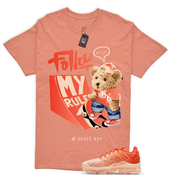 Vapormax Plus Guava Ice Rush Orange Citrus Pink White Match T-shirt, Skate Bear Jezsport.com