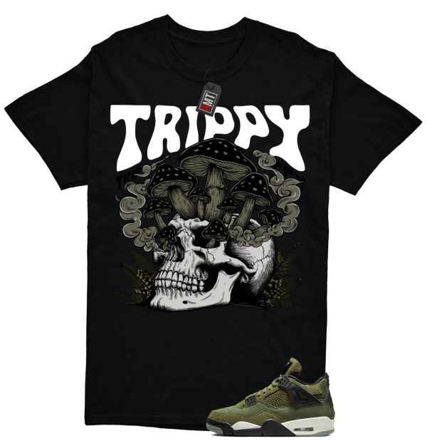 Jordan 4 Retro SE Craft Medium Olive Match T-shirt, Trippy Tee Matching Olive 4s Jezsport.com