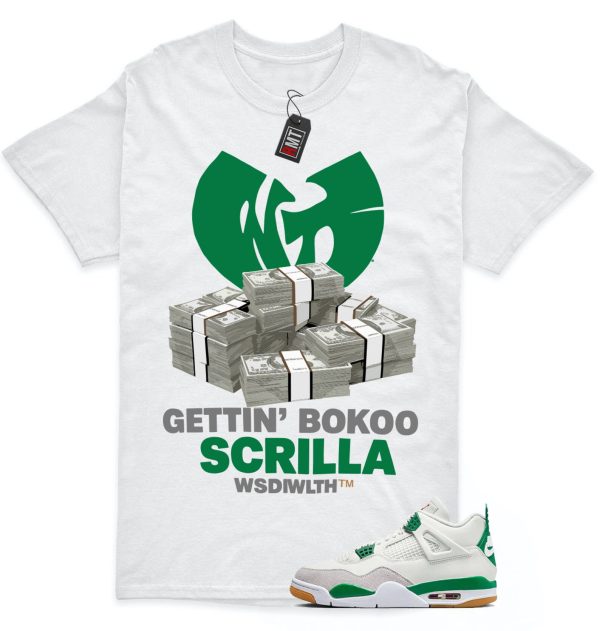 Jordan 4 SB Pine Green Shirts, Scrilla Shirt to Match 4 SB Pine Green Jezsport.com