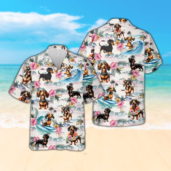 Summer Beach Hawaiian Shirt, Dog Lovers Hawaiian Shirt, Summer Shirt For Men and Women Jezsport.com