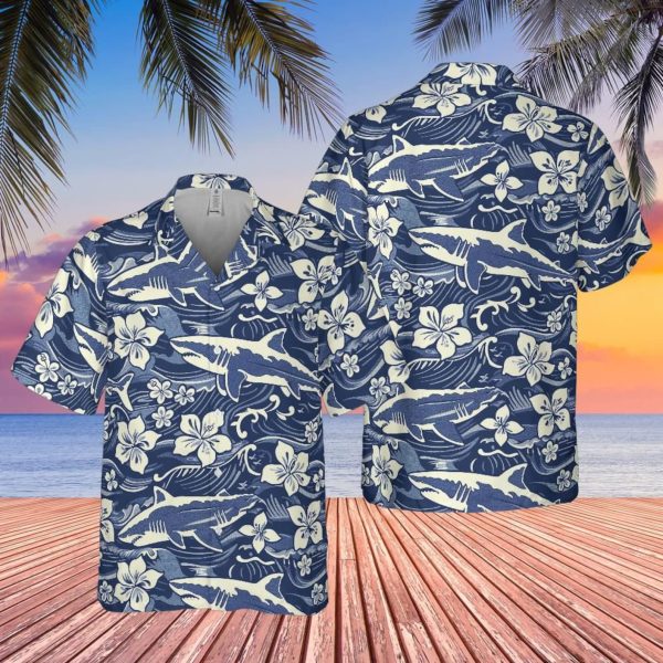 Great White Shark Hawaiian Shirt, Summer For Men and Women Jezsport.com