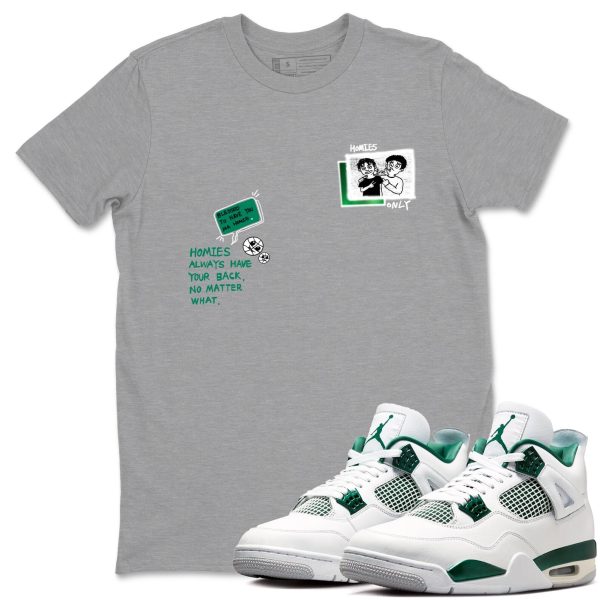 Homies Only - Sneaker Shirts To Match Jordans AJ4 Oxidized Green Jezsport.com