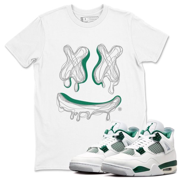 Smile Doodle - Sneaker Shirts To Match Jordans AJ4 Oxidized Green Jezsport.com