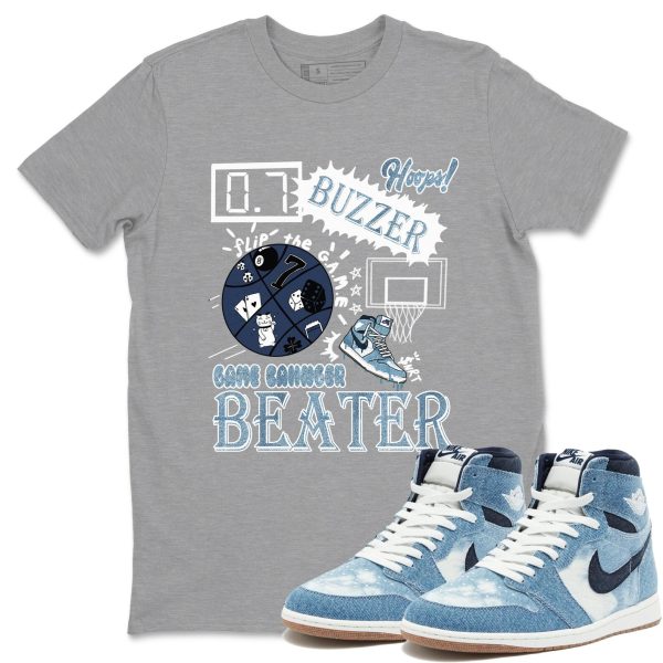 Game Changer - Sneaker Shirts To Match Jordans AJ1 Denim Jezsport.com