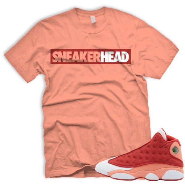 SNHD Air J 13 Dune Red Terra Blush White T Match AJ 13 Jezsport.com