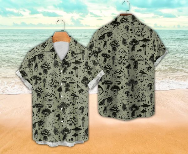 Mushroom Cottagecore, Mushroom Warrior Hawaiian Shirt, Summer Shirt For Men and Women Jezsport.com