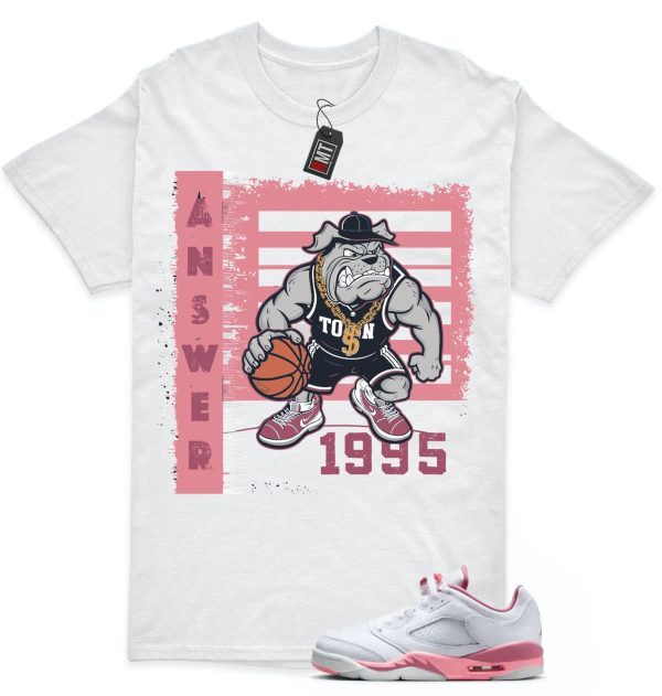 Jordan 5 Low GS Desert Berry White Coral Match T-shirt, Answer Jezsport.com