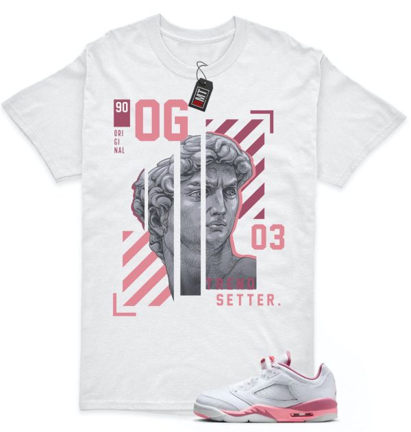 Jordan 5 Low GS Desert Berry White Coral Match T-shirt, OG Jezsport.com